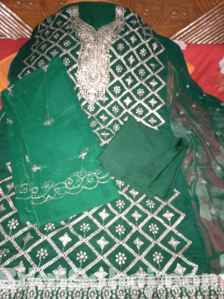 জর্জেট রোলেক্স,জরি সুতার এমব্রয়ডারি ওয়ার্ড